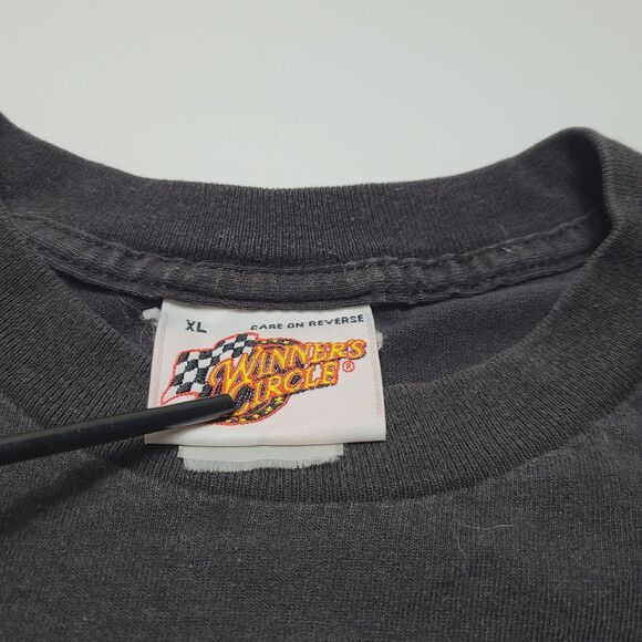 Vintage NASCAR Tony Stewart The Home Depot Racing T-Shirt Size XL Black Y2K 2004 - Picture 5 of 8